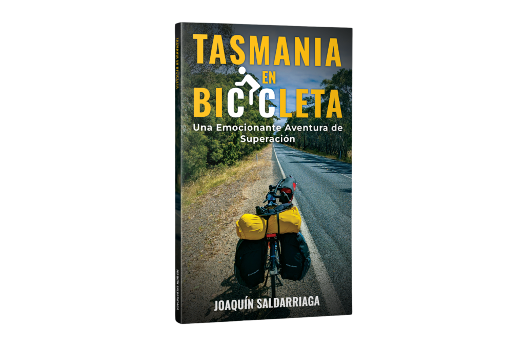 Portada del libro de Tasmania en bicicleta